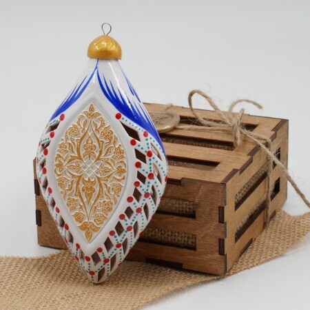 Елочная игрушка   "Пшеница в цветочной растительности ислими"