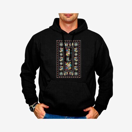 Худи "Сюзане скатерть (черный)"