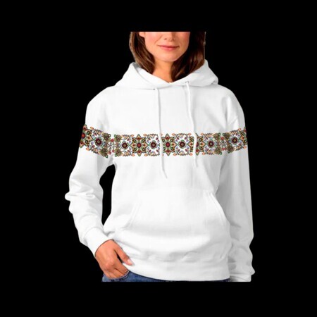 Худи "Полоска мини гранат горизонт"