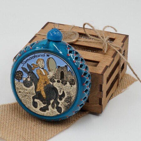 Елочная игрушка   "Хожа Насриддин - купол Тилля - Кари"