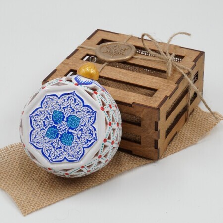 Елочная игрушка "Восьмиугольная звезда Хивы"